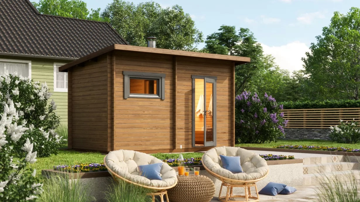 Leil® Hanko - log outdoor sauna for 4 people