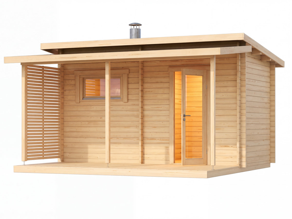 Hanko Plus - log outdoor sauna for 4 people