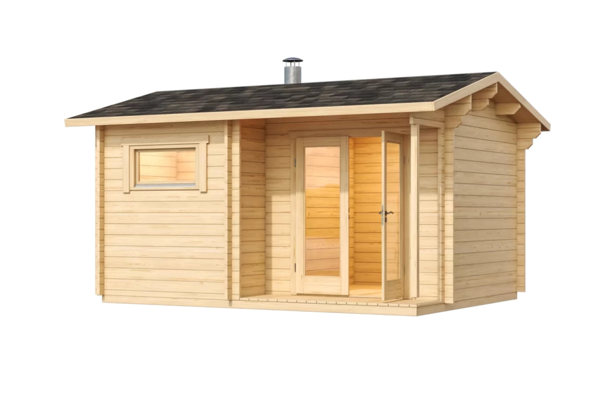 Molde - log outdoor sauna for 4 people