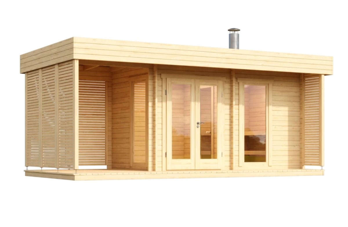 Reval Plus - log outdoor sauna for 4 people