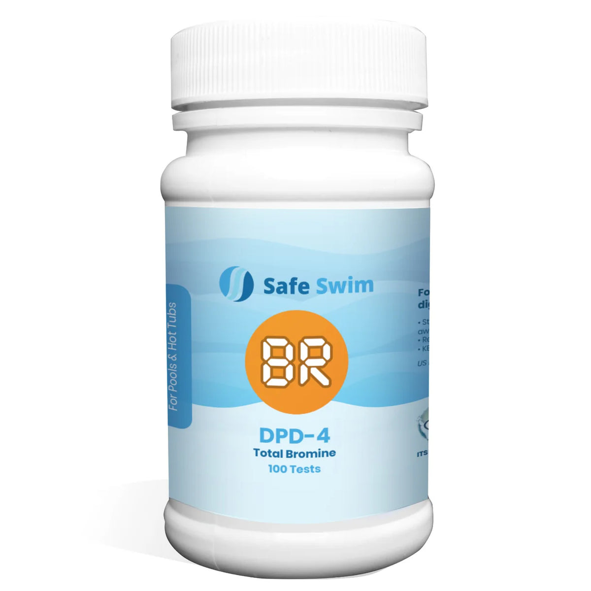 Safe Swim® reagent - Total Bromine (DPD-4) - 100 strips