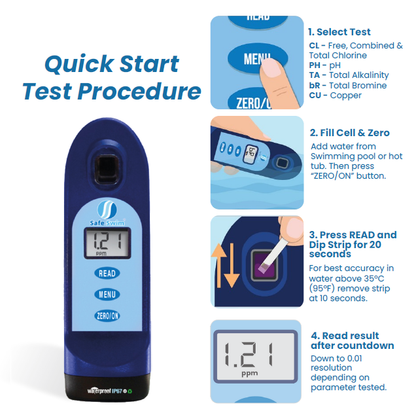 Safe Swim® - digital water testing for pools and hot tubs