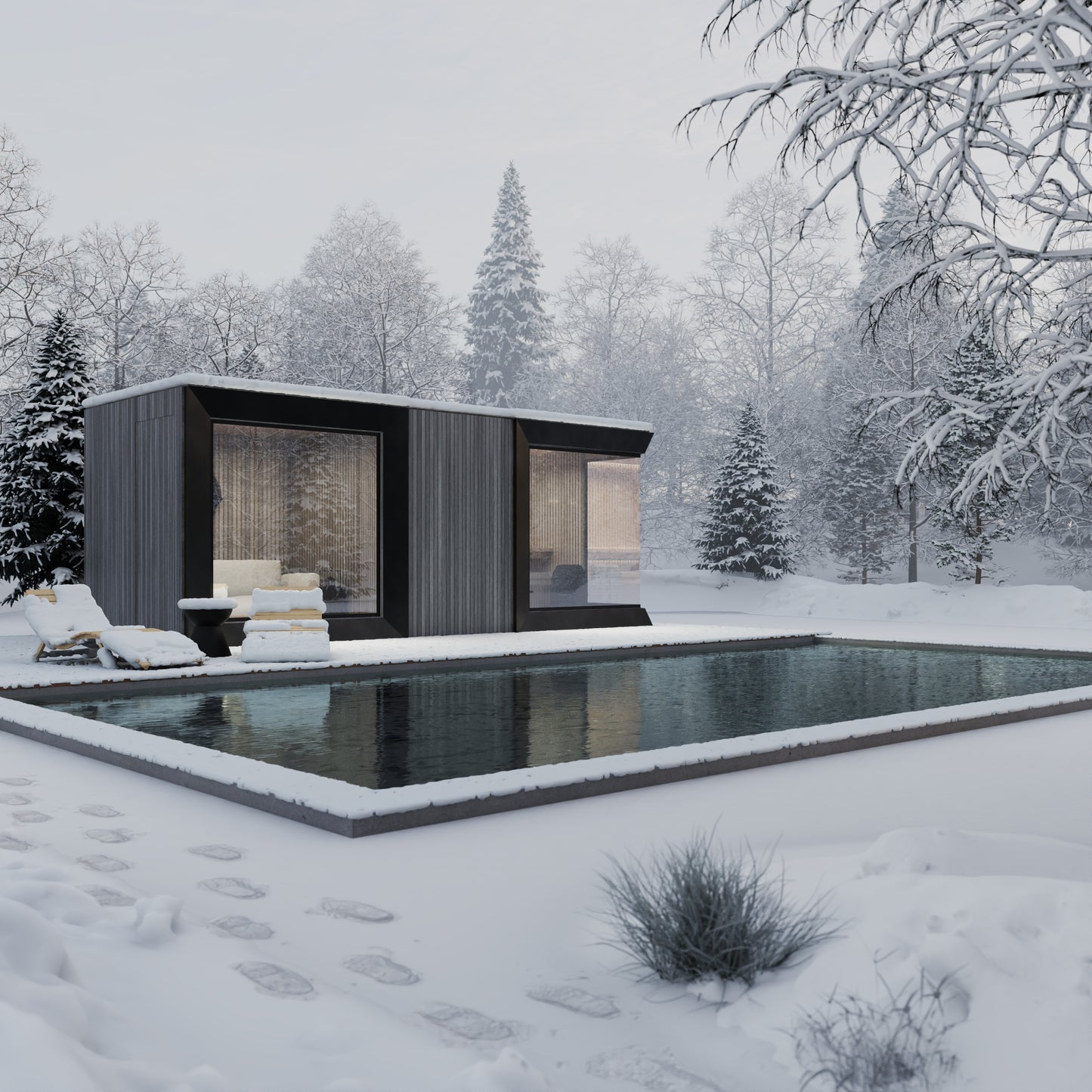 St. Moritz - outdoor sauna for 5 people