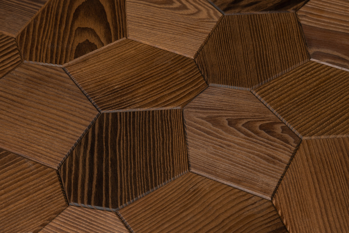 Hexagon wooden panels