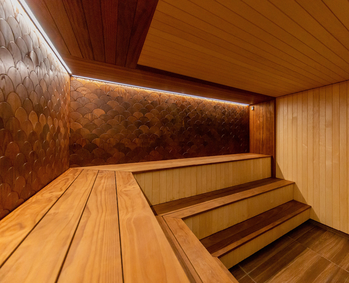 Fish scale wooden panels