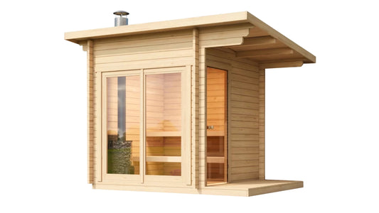 Halden XS - log outdoor sauna for 3 people