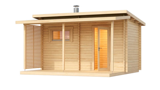Hanko Plus - log outdoor sauna for 4 people
