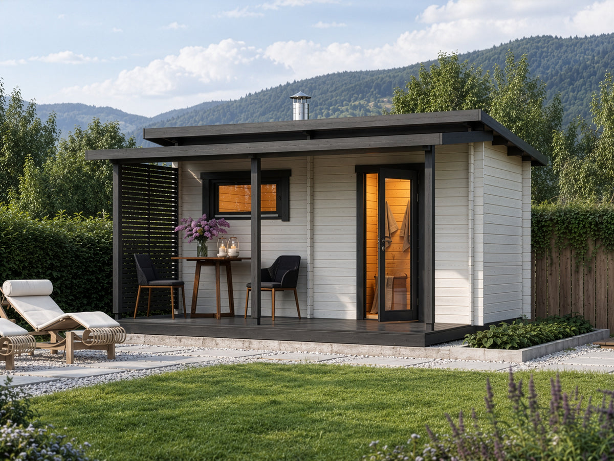 Hanko Plus - log outdoor sauna for 4 people