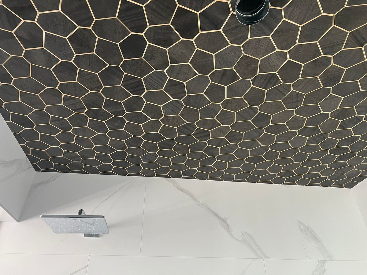 Hexagon wooden panels