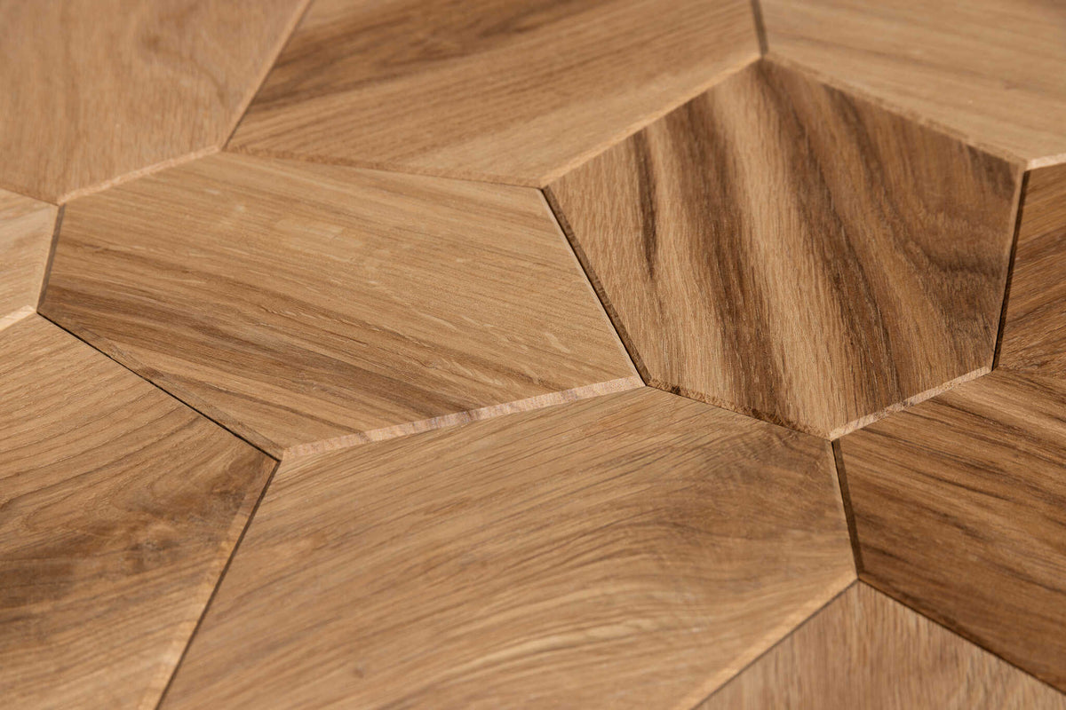 Hexagon wooden panels