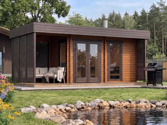 Reval Plus - log outdoor sauna for 4 people