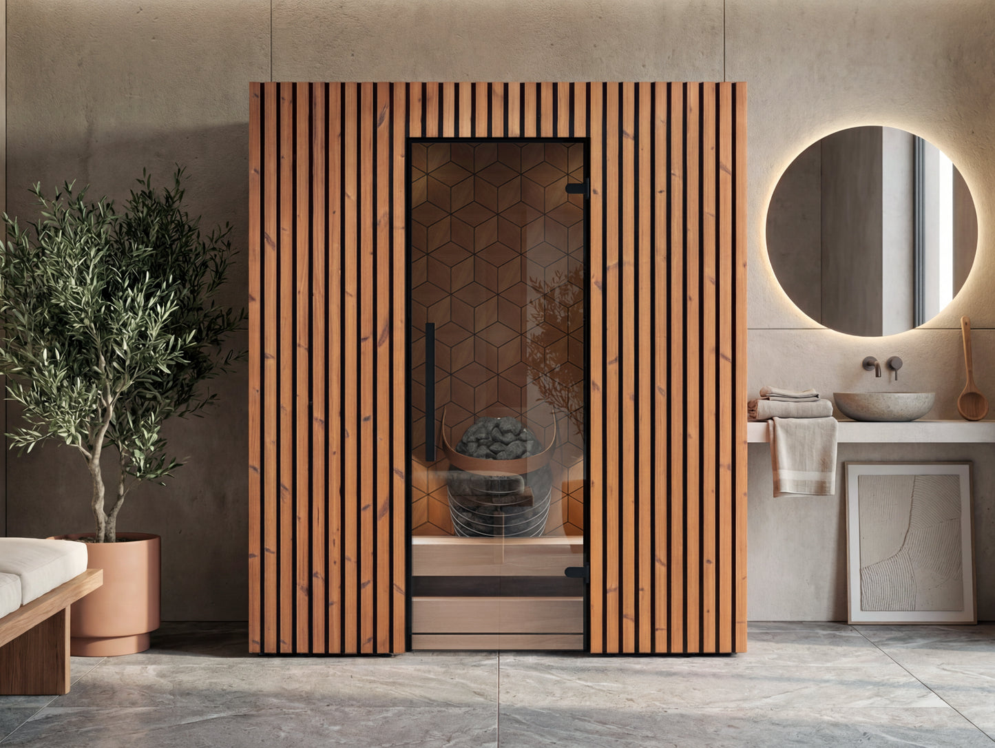 Leil® Como 4-180 - indoor sauna for 4 people