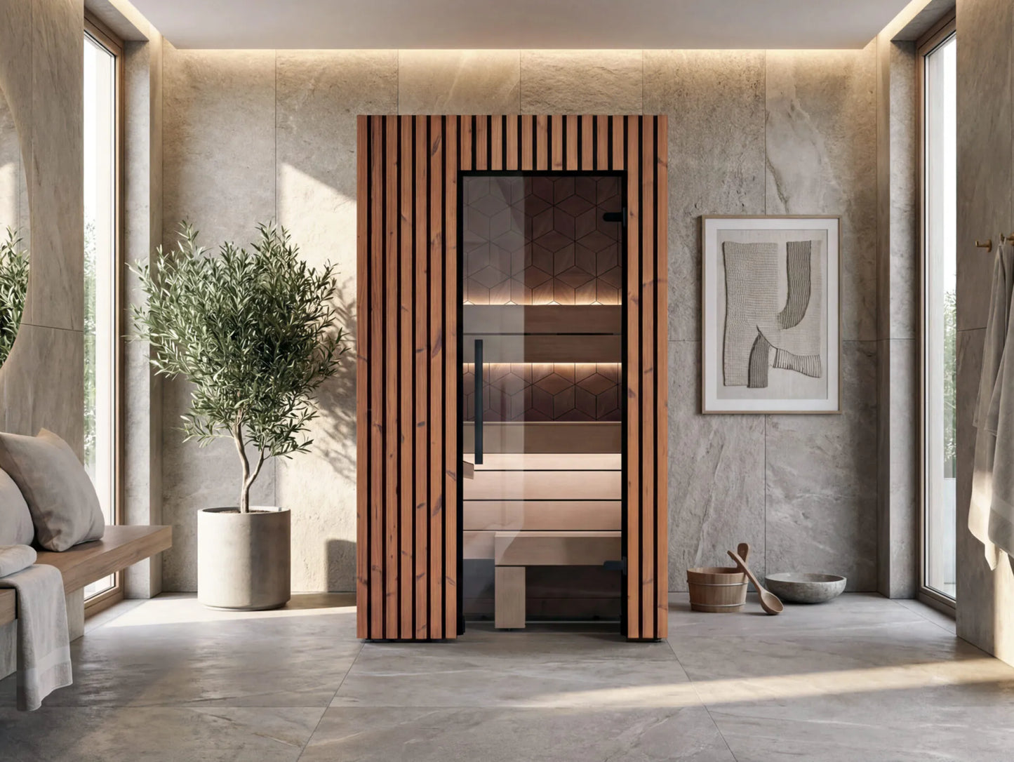 Leil® Como 1-120 - indoor sauna for 1 person