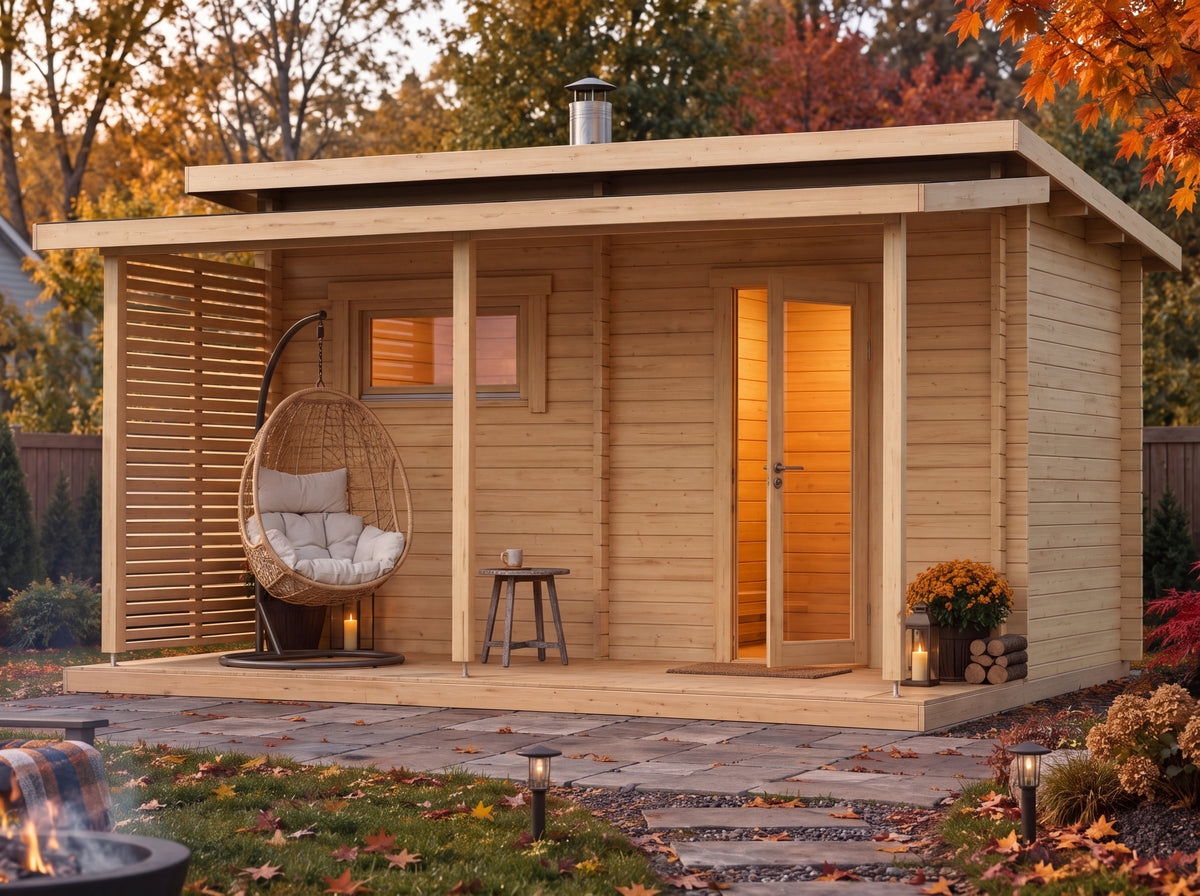 Hanko Plus - log outdoor sauna for 4 people