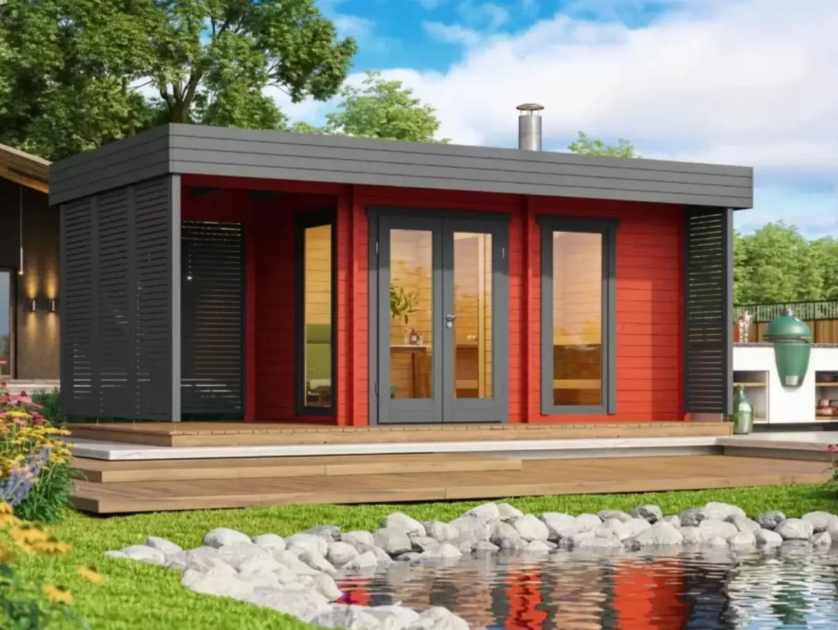 Reval Plus - log outdoor sauna for 4 people