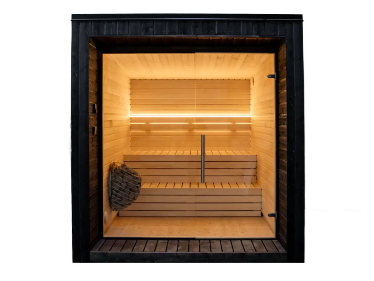 Lumi Cube Outdoor Sauna for 3 people