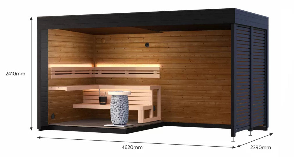 Patio S Plus - outdoor sauna for 4 people