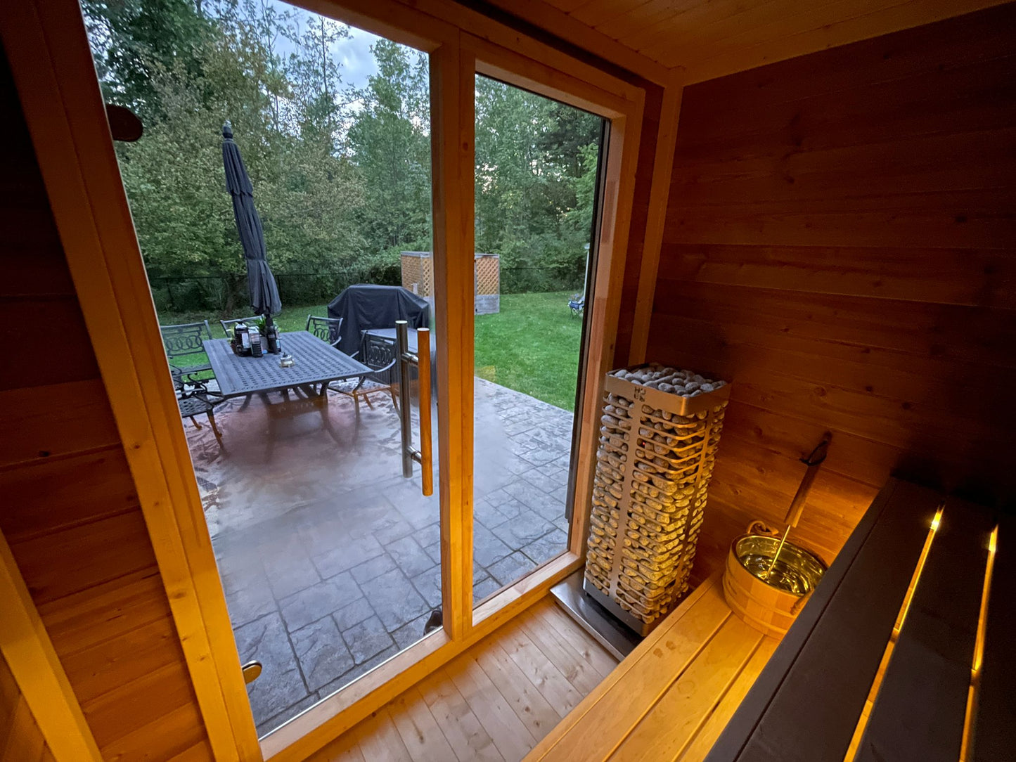 Leil® Patio XXS - outdoor sauna for 3 people