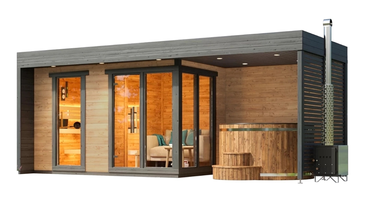 Patio L Plus - outdoor sauna for 5 people