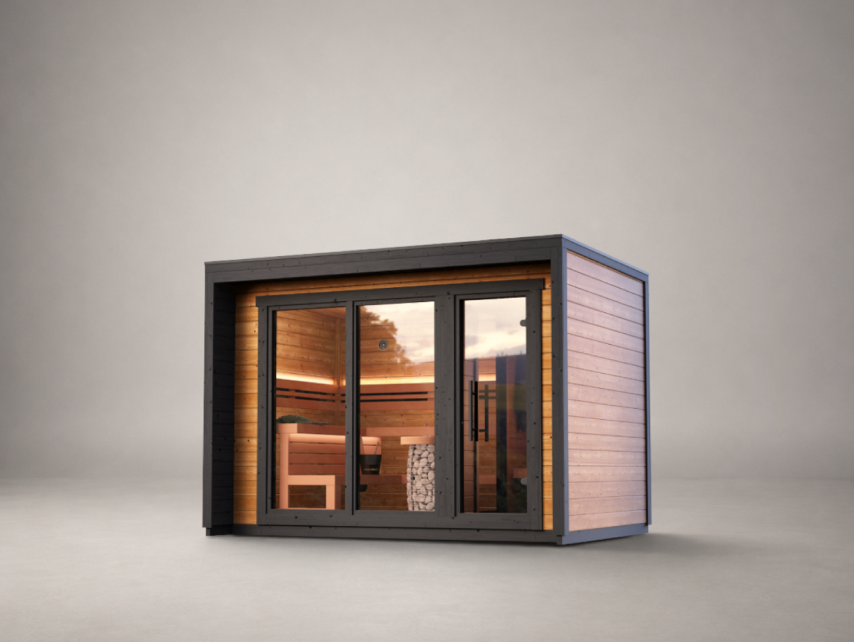 Leil® Patio M - outdoor sauna for 5 people
