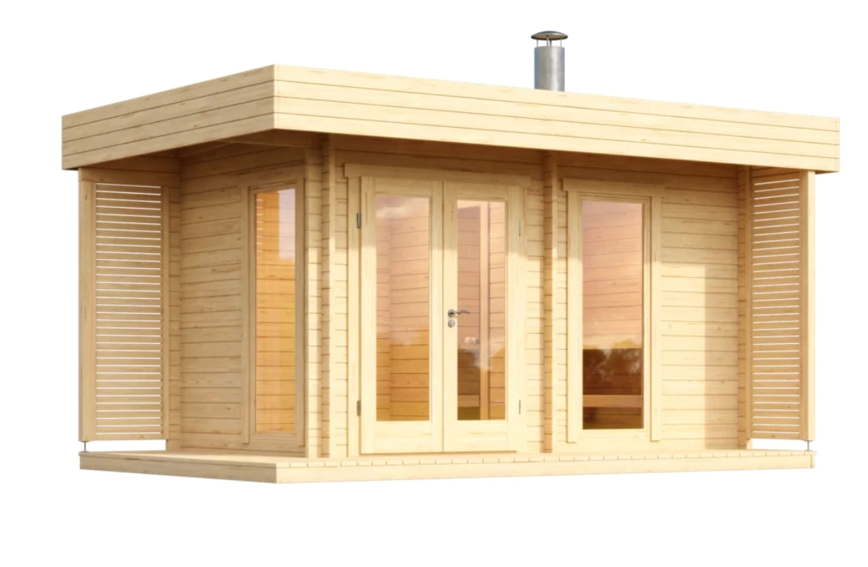 Leil® Reval - log outdoor sauna for 4 people