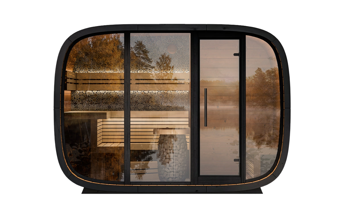 Leil® Round Cube Double sauna - 5 people