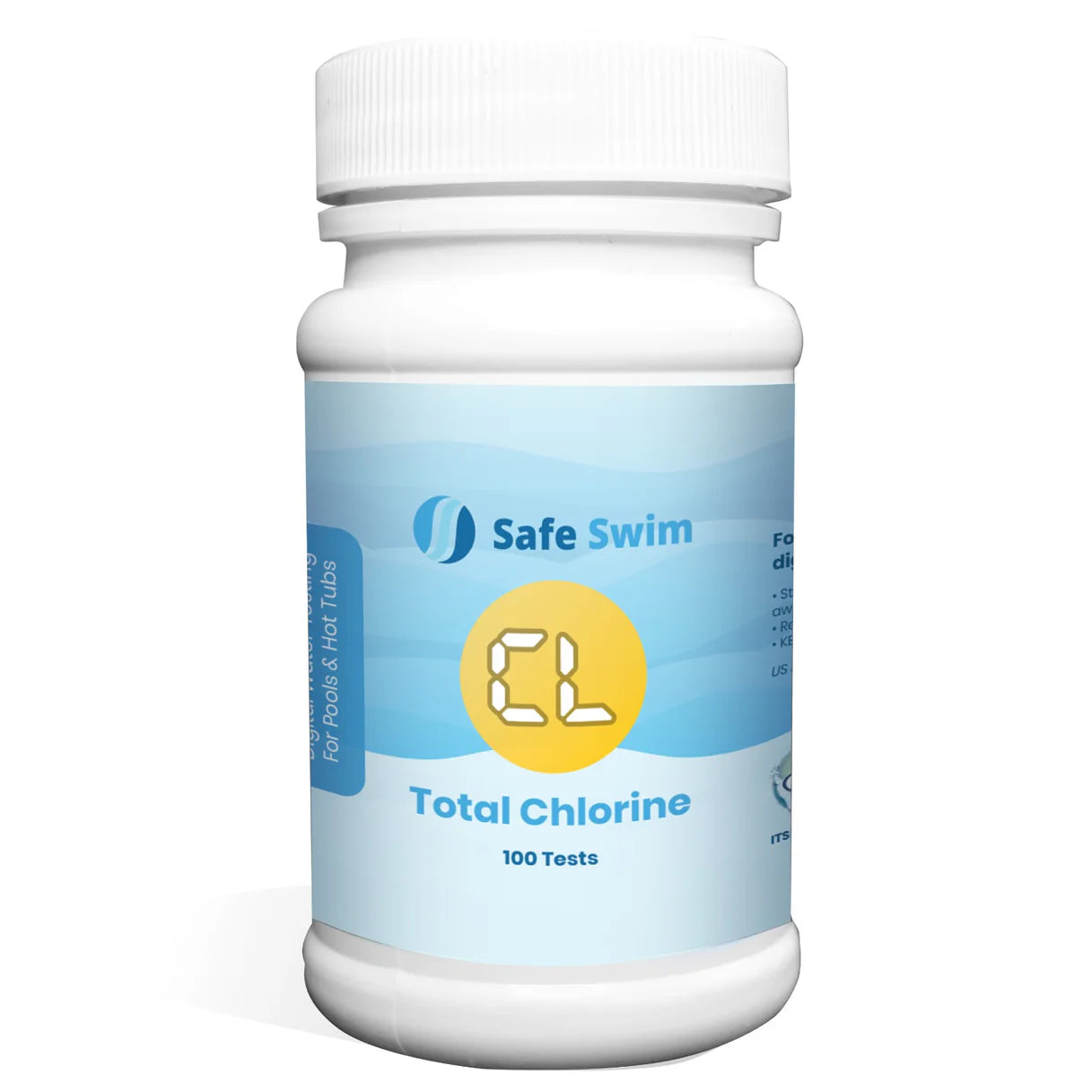 Safe Swim reagent to test total chlorine levels in the water