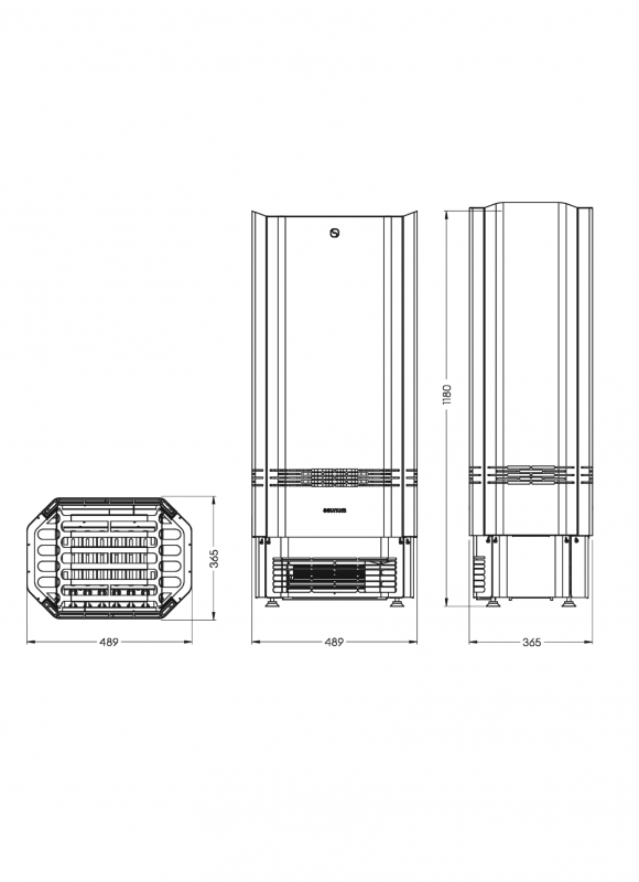 Saunum Spa Session - sauna electric heater 6kW, 9kW