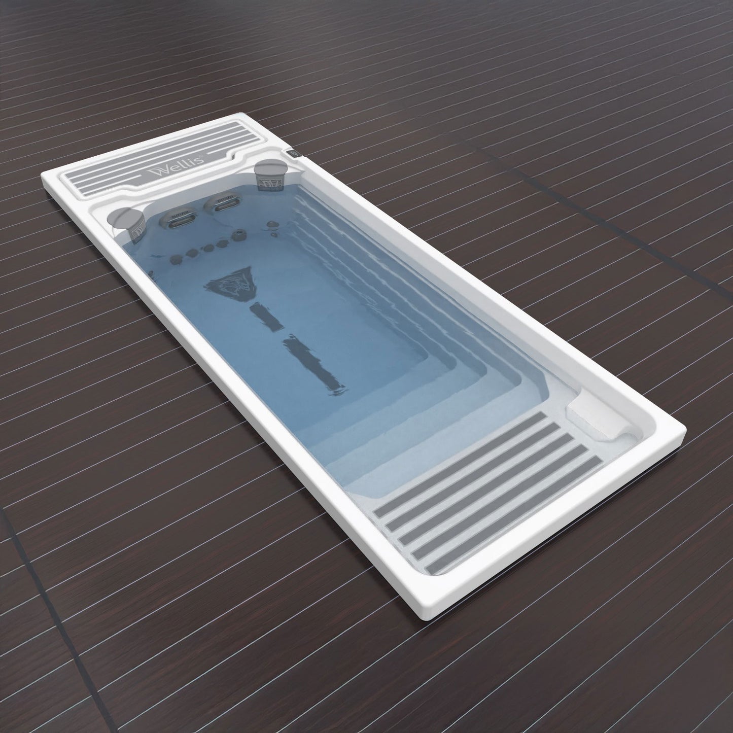 Beach Club swimming pool with counter current system