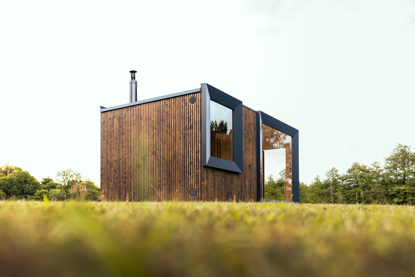 Davos – āra sauna 4–6 personām ar izvēles dušas un tualetes telpu