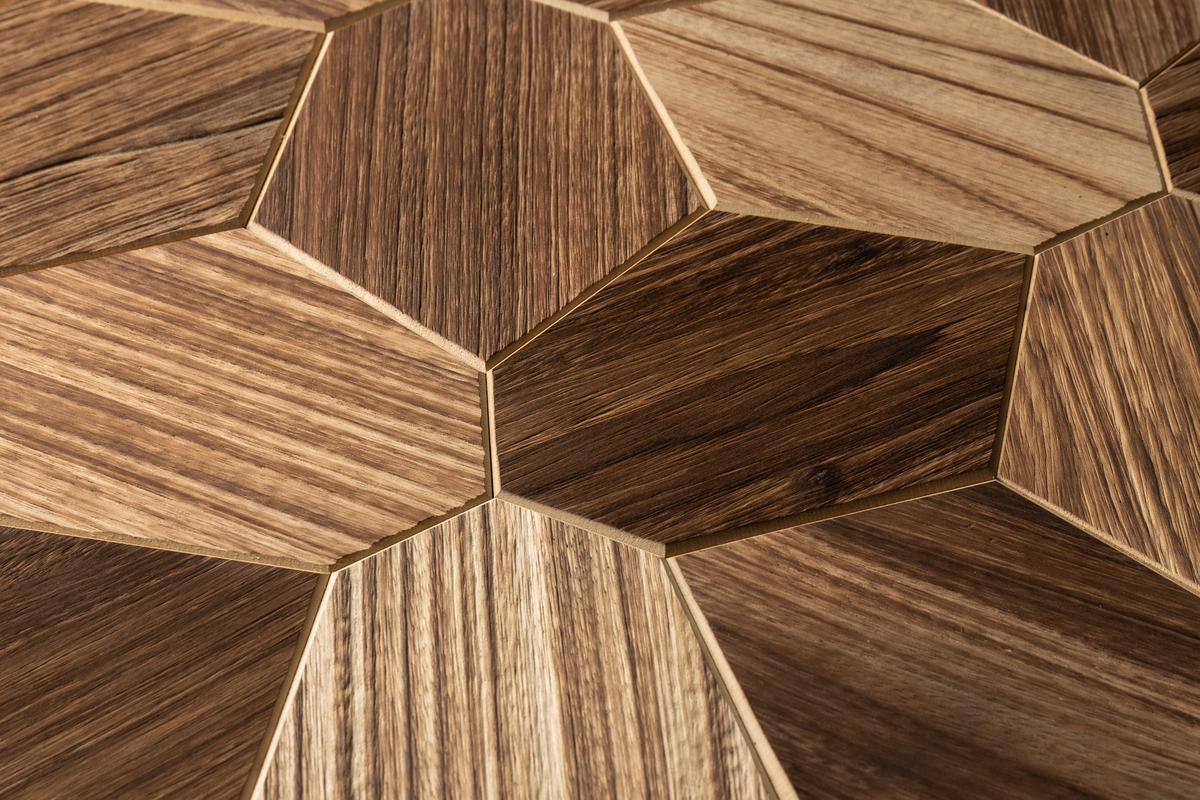 Hexagon wooden panels