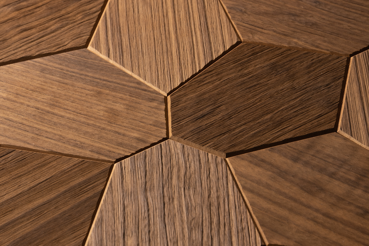 Hexagon wooden panels