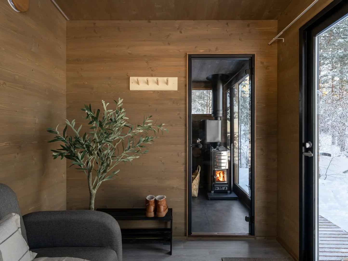 Mobile sauna Lapelland XL with spacious lounge
