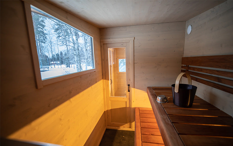 Lapelland Wagon - Mobile sauna with changing room for 4 people