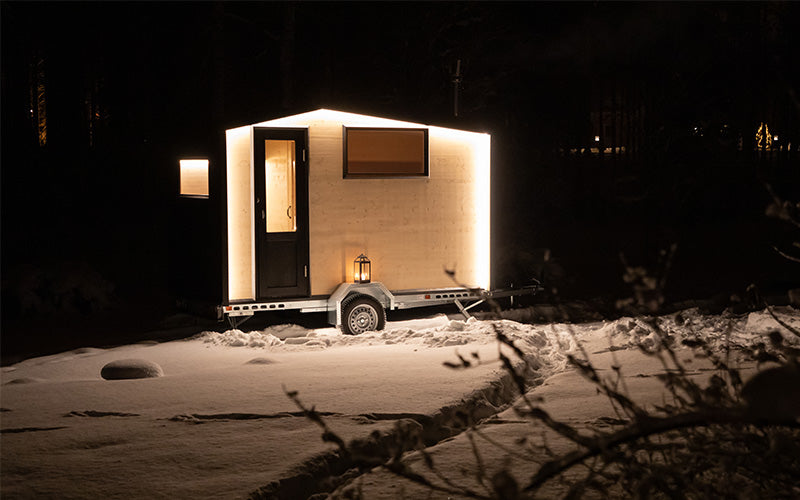 Lapelland Wagon - Mobile sauna with changing room for 4 people