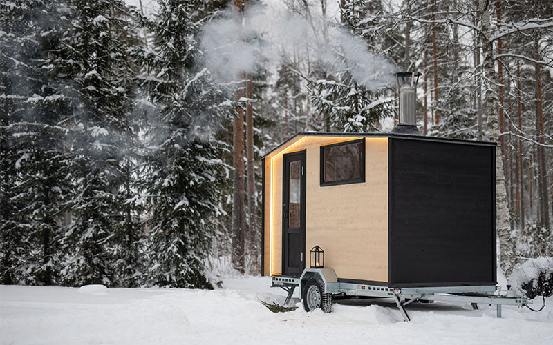 Lapelland Wagon - Mobile sauna with changing room for 4 people