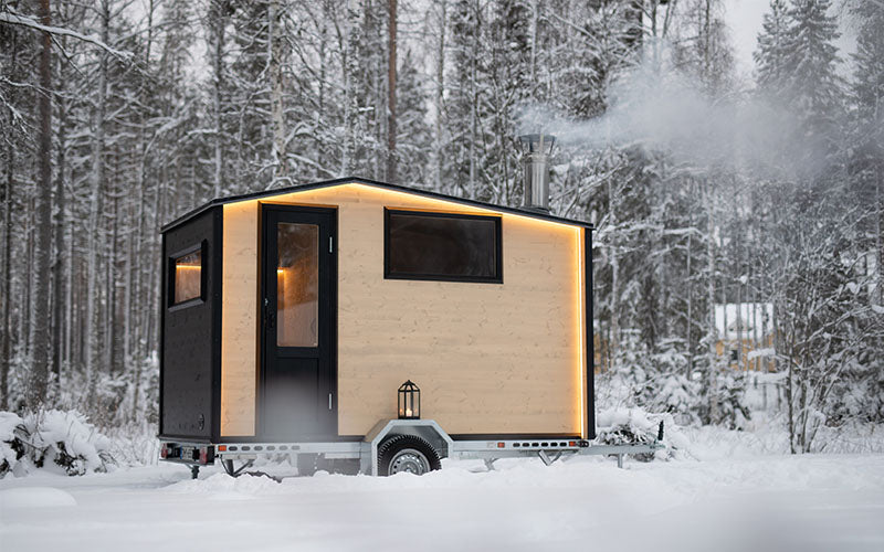 Lapelland Wagon - Mobile sauna with changing room for 4 people