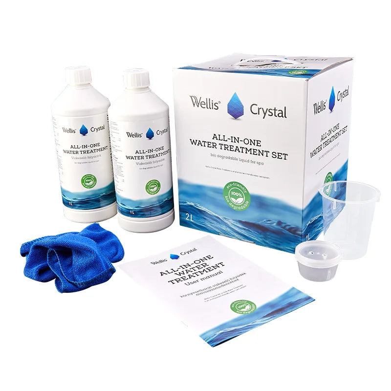 Wellis Crystal water treatment set for hot tubs (with chlorine)